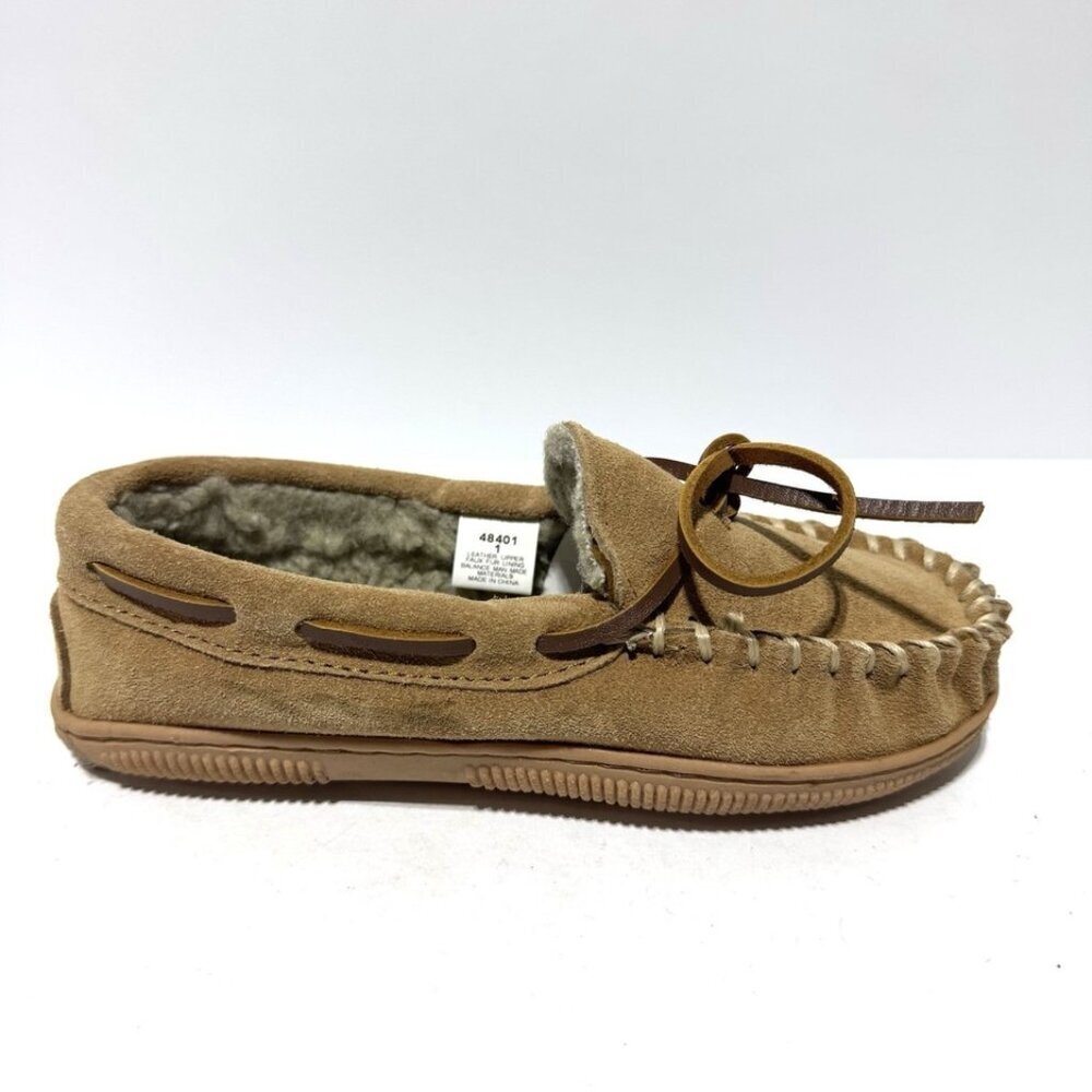 Minnetonka Moccasin Slippers Size 1 M Big Kid